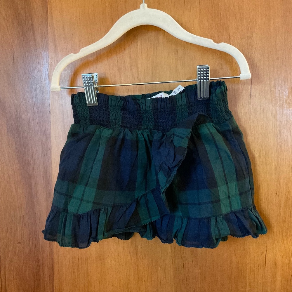 Vineyard Vines Girls' Blackwatch Tartan Ruffle Skirt Sz 3T Toddlers